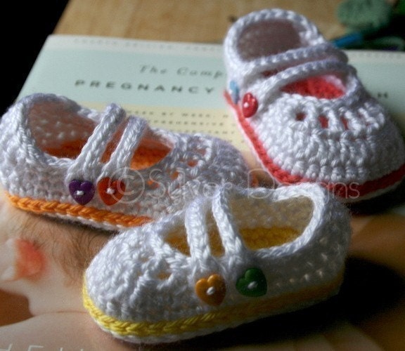 baby 2 Strap Mary Janes (crochet pattern)