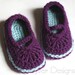 Toddler Size Mary Jane Skimmers (crochet pattern)