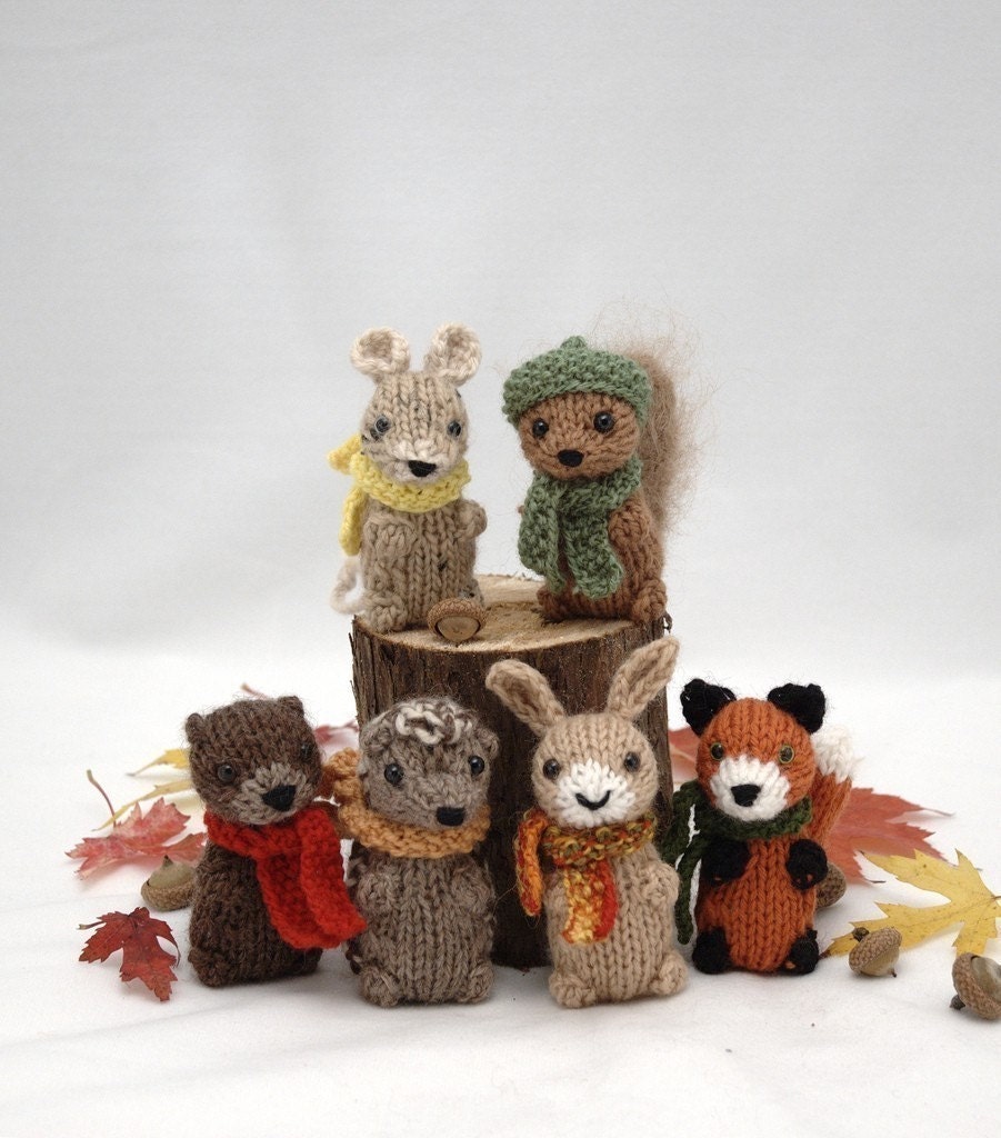Wee Woodland Wuzzies Knitting Pattern