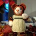 Knitting Pattern - Tiger with Dress - PDF File