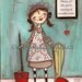 Print of my original mixed media painting - Invisible Crown