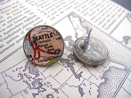 vintage seattle map