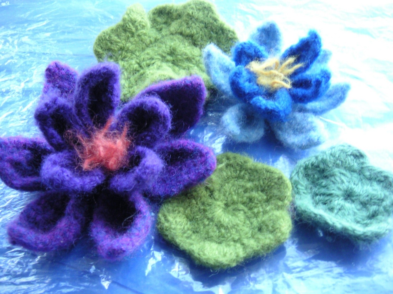 Waterlily Lily Pads CROCHET FELT PATTERN by GraceKnittingPattern