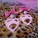 Pink and Hot Pink Sweetheart Earrings