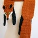PDF Crochet Pattern for Fox Scarf - DIY Fashion Tutorial
