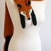 PDF Crochet Pattern for Fox Scarf - DIY Fashion Tutorial