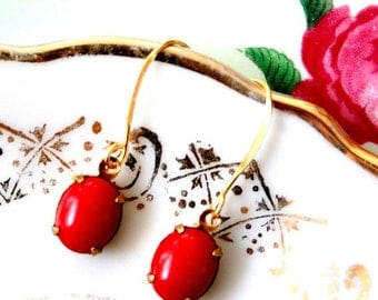 Little Red Earrings