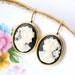 Black Cameo Earrings