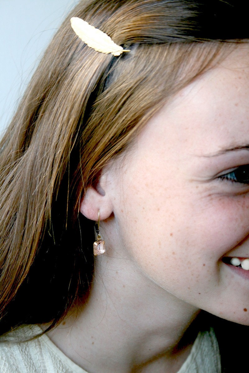 Feather Barrettes