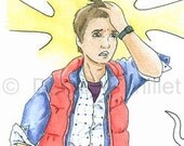 Heavy - Back to the Future, Marty McFly - Original Fan Art