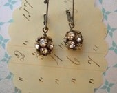 lorna earrings - sparkling swarovski crystals sterling silver