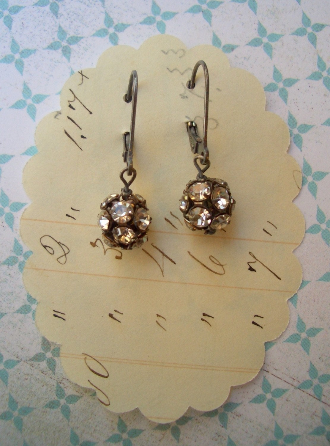 lorna earrings - sparkling swarovski crystals sterling silver
