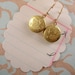 paulette earrings - floral lockets gold