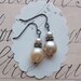 johanna earrings - peach pink pearls sterling silver