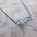 diana necklace - blue aquamarine sterling silver