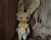 Baby Bunny, folk art, cloth doll
