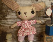 Little Sweetie Bunny, cloth doll, prim doll