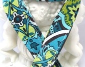 Lanyard Badge Holder with Breakaway Clip Rustic Abstract