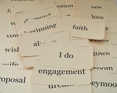 Here comes the bride flash card set
