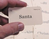 Mini Here Comes Santa flash cards