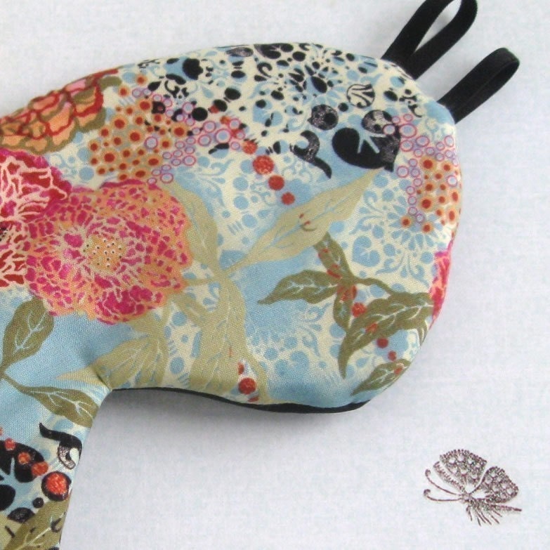 Silk Luxury Eye Sleep Mask in Lace and Flowers