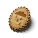 Rain Cloud - Bamboo Wood Brooch