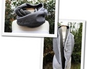 DIY - Fabric and Fleece Infinity Scarf and Neck Warmer 2 sizes Sewing Pattern Tutorial PDF, instant  Download
