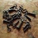 Ten Antique Skeleton Keys - Custom