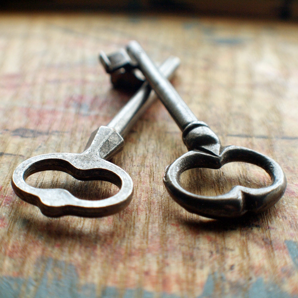 The High Court Antique Skeleton Key Duo