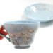 Upcycled Sippin Solo Tea Set - Babys Breath Collection - ready to ship