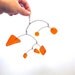 Orange Mini Glass Hanging Mobile