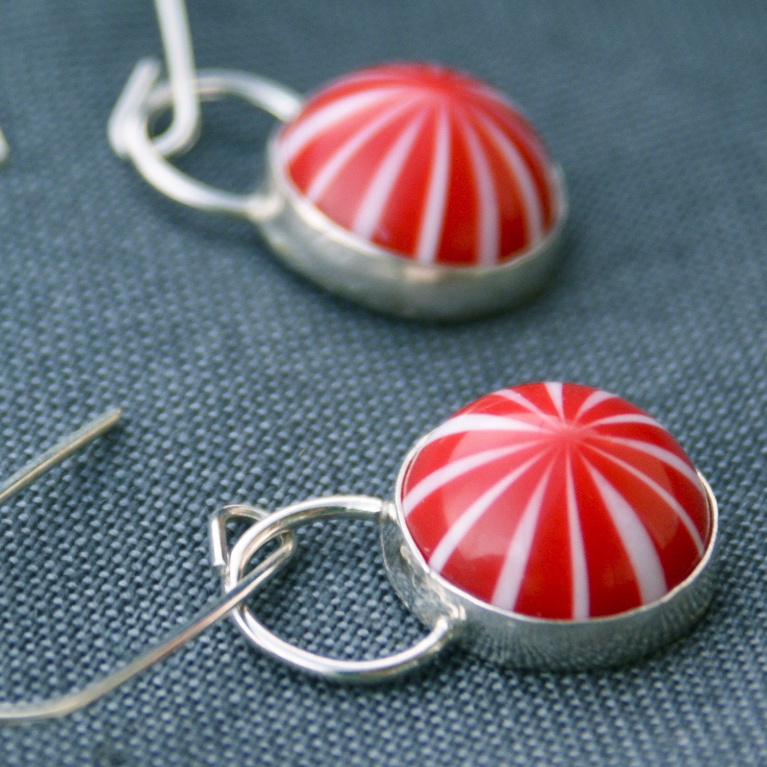 Peppermint. Earrings.