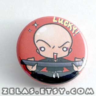 Bleach- Chibi Ikkaku Button