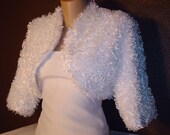 White Silky Fur Bolero