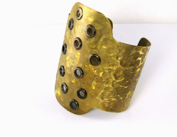 Gift for her.  Brass cuff . Light weighted, adjustable, stylish, original finishing. Brass is a new black by Brand Faina.  Ready to ship.