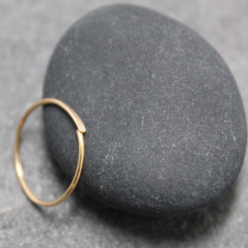 14K 13MM solid gold Nose Ring Tragus Cartilage Nostril Hoop
