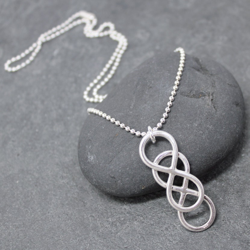 DOUBLE INFINITY Necklace for men