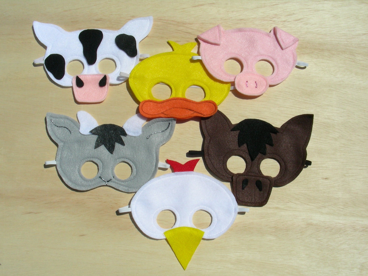 Child Size Farm Animal Masks