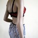 Mini Bloomers Black And White Stripe Cotton Handmade Retro Knickers 1950s Panties Underwear Or Sleepwear