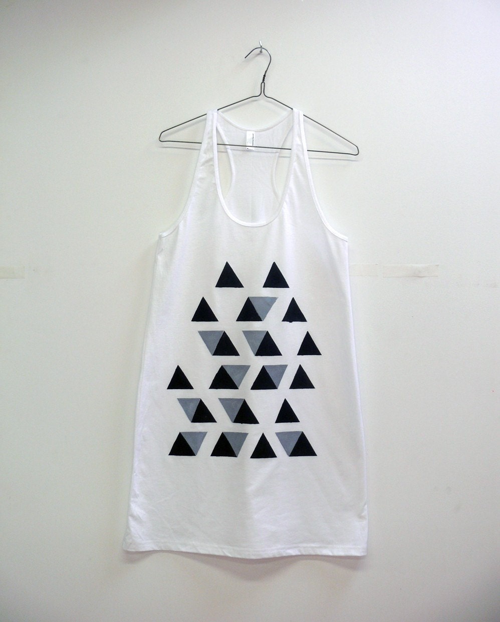 SALE/// Triangle Tank Dress (in white)