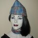 Military Style Envelope Hat in Plaid