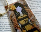 Choose to Bee Happy Art Print Bookmark, Bees, Yellow, Inspirational