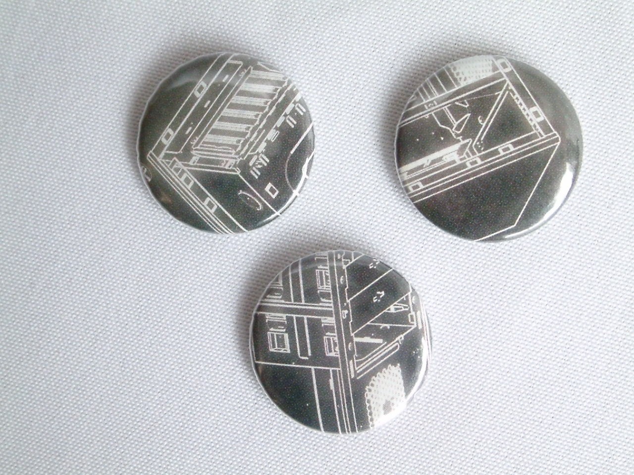 Computer Tech Buttons OOAK
