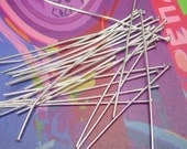 100 Silver Plated Headpins