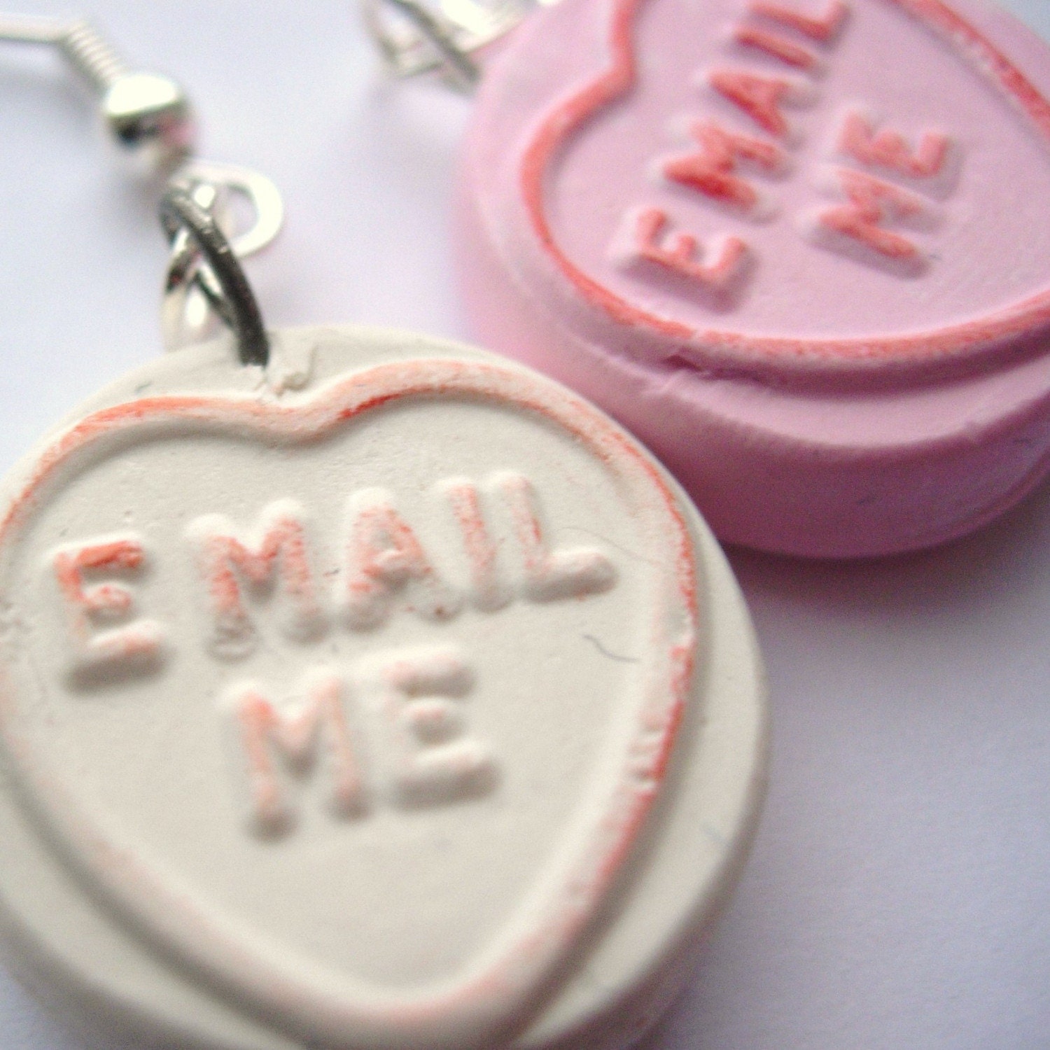 EMAIL Me Loveheart Earrings