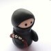 Little Black Ninja with Nunchucks