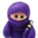 Little Purple NInja with Nunchucks