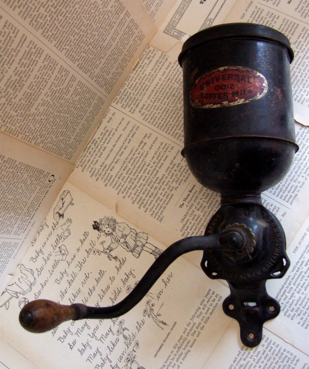 VINTAGE Universal 0012 Coffee Mill Grinder by jennyelkins on Etsy