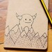 Mountain Monster Notebook Screen Printed Pocket Moleskine Cahier