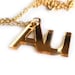 Au Necklace Science Chemical Element Gold Mirror geek
